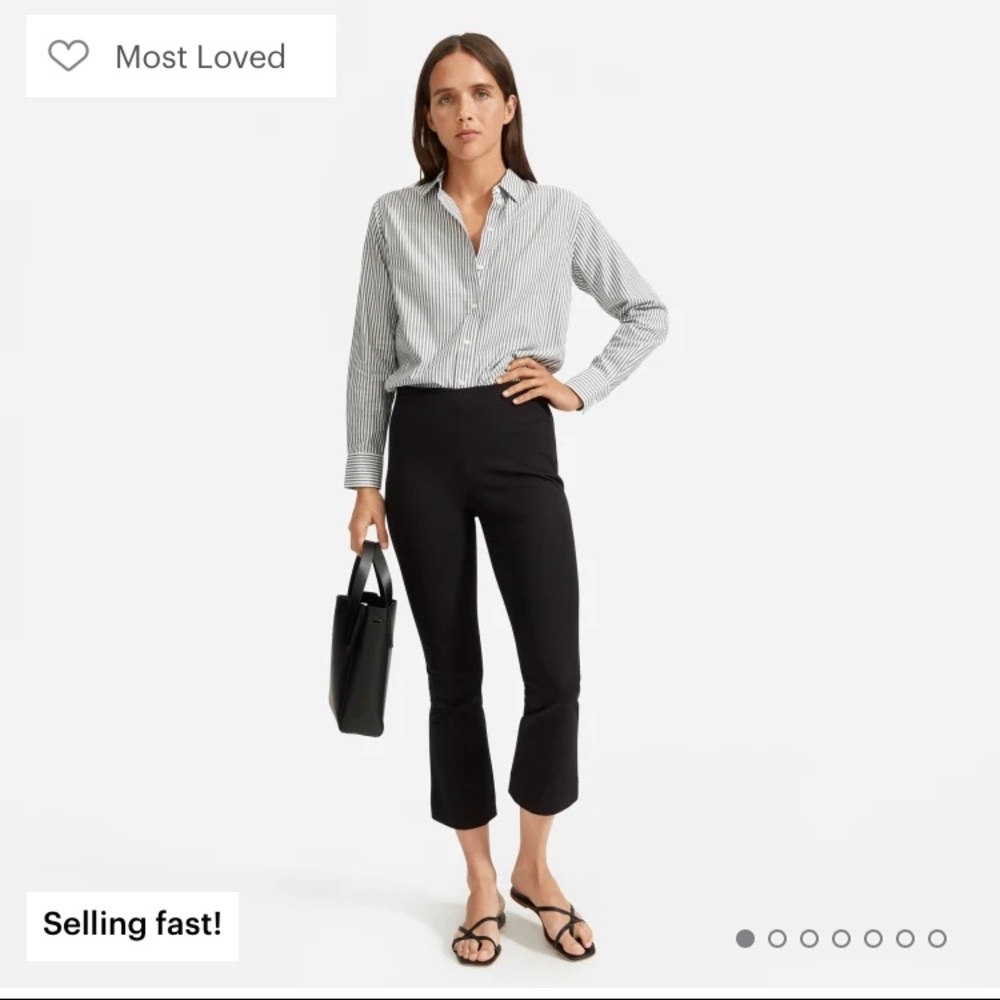 Everlane Striped Silky Cotton Relaxed Shirt